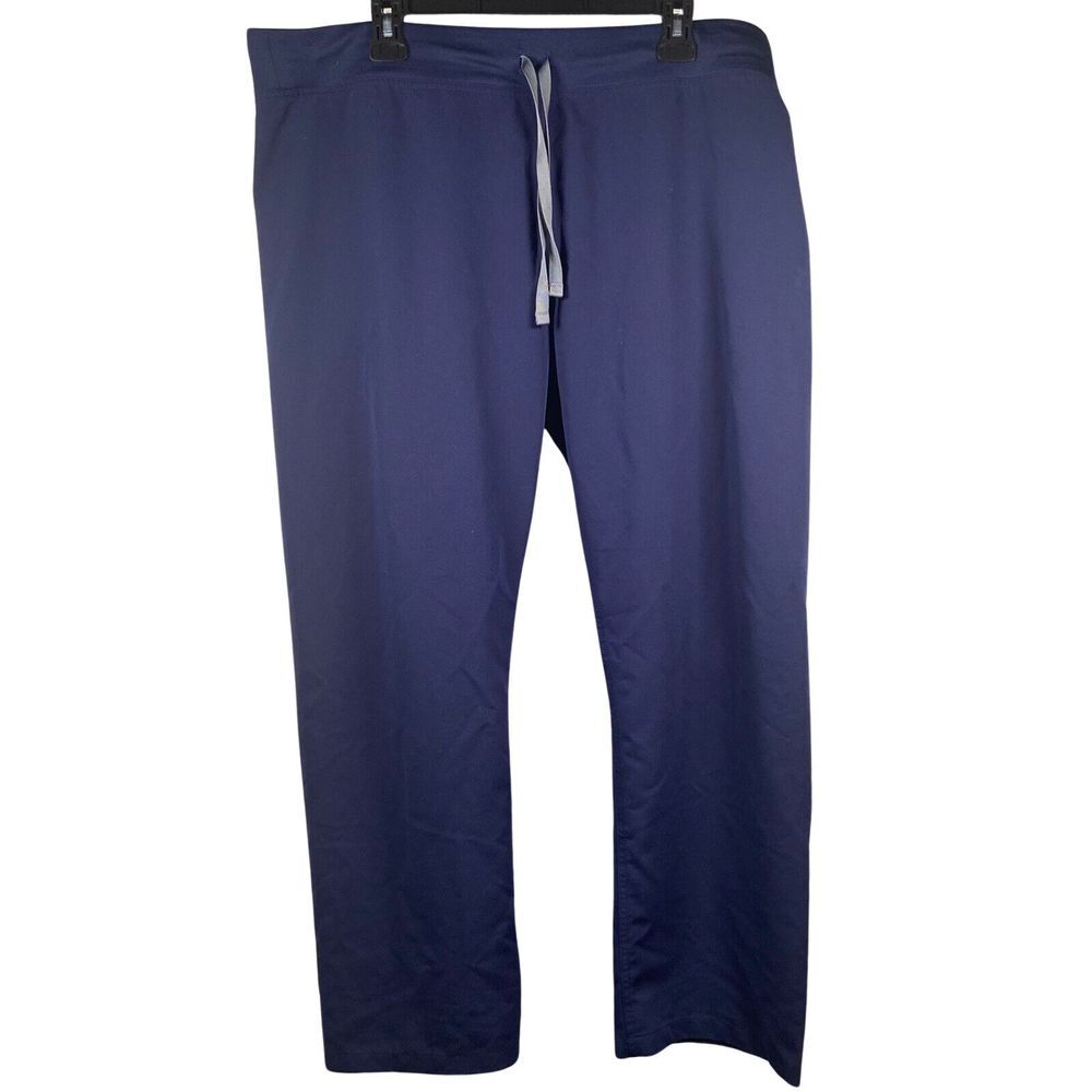 Figs Pants Womens Extra Large Petite Navy Livingston Basic Scrub Nurse Straight